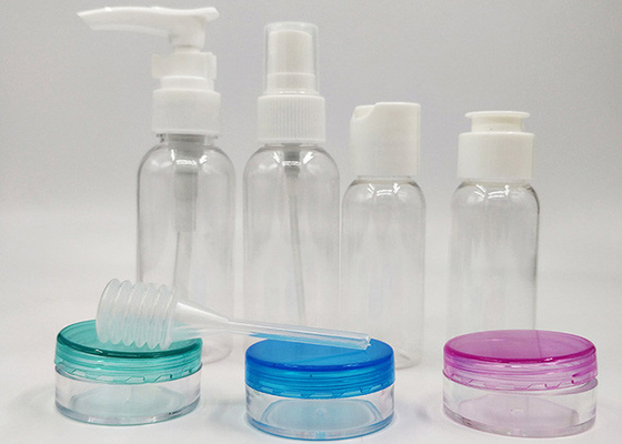 Fertigen Sie leeres Plastik-HAUSTIER Plastiksprühflasche für Kosmetik-Lotion besonders an