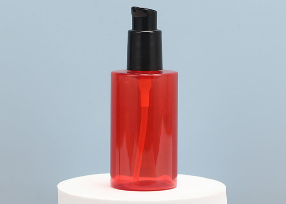 rote leere Plastikpumpflaschen 60ml 150ml für zugeführte Lotions-Shampoos