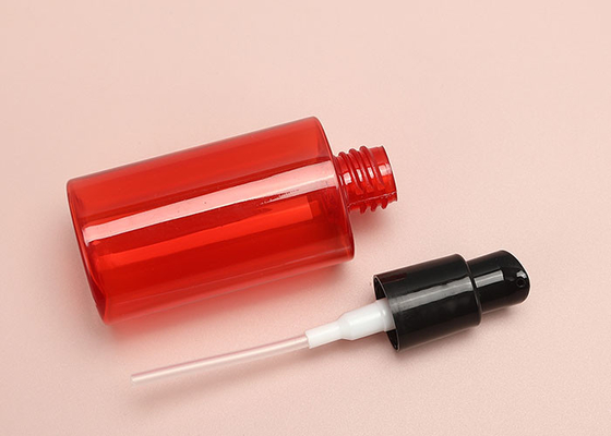 rote leere Plastikpumpflaschen 60ml 150ml für zugeführte Lotions-Shampoos