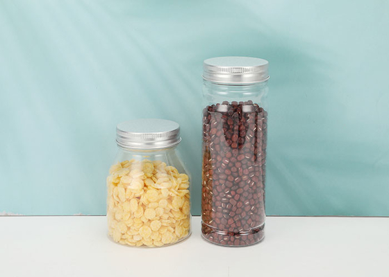 Grad-klarer Plastikhaustier-Glas-Behälter der Nahrung350ml mit Aluminiumdeckel