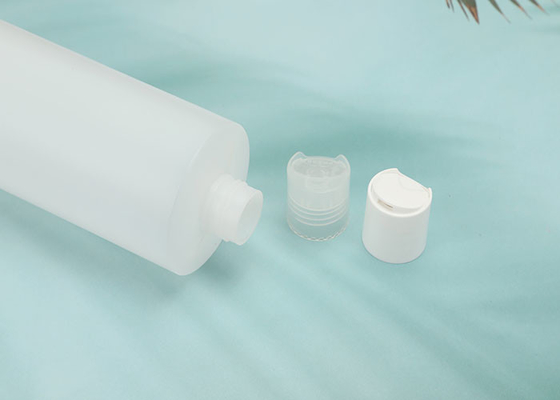 Nachfüllbare Plastikflaschen pp. mit Presse-Disketten-Kappen-klarem Weiß