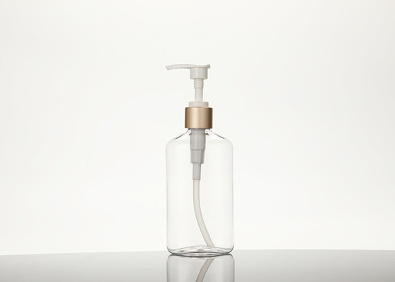 Klare leere Shampoo-Flaschen der Pumpen-350ml für Händewaschen HAUSTIER Plastik