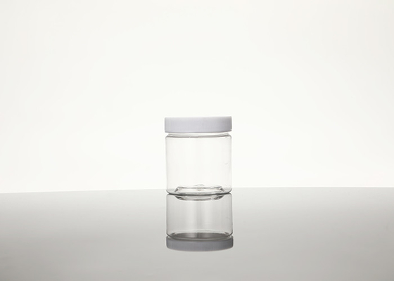 leere nachfüllbare Runden-Plastikglas des freien Raumes 100ml mit den Deckeln und Aufklebern BPA frei