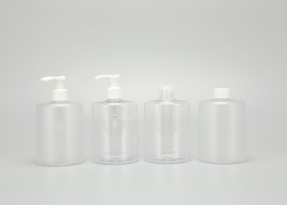 Plastikflasche der transparenten flachen Schulter-16oz für Duschgel-Handdesinfizierer