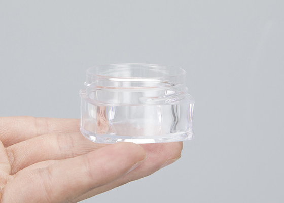 Leeres transparentes Quadrat-Plastikbehälter mit Deckeln 3/5/10g