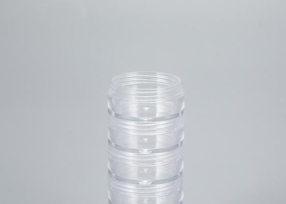Weiß 5ml 10ml 15ml 30ml 50ml Wiederholbare Füllung Hautpflege Behälter Runder Kunststoff Kosmetikglas