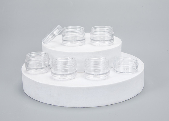 Weiß 5ml 10ml 15ml 30ml 50ml Wiederholbare Füllung Hautpflege Behälter Runder Kunststoff Kosmetikglas