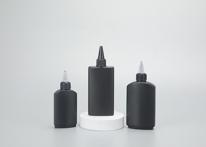 60 120 ml-Schwarz-Haustier-Plastiktätowierungs-Tintenfass-Pressungs-Torsions-Spitzenkappen-Öl-Applikatorn-Flasche