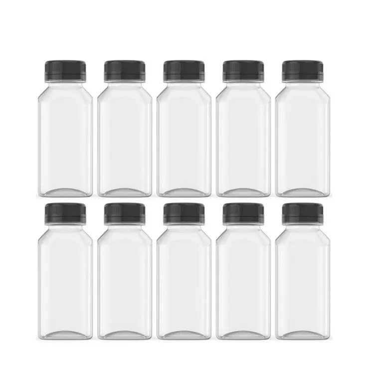 8oz 10oz 16oz leere wiederverwendbare Saft Getränkebehälter mit manipulationssicheren Deckeln