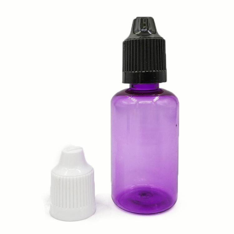 30 ml Plastik-Tropffflaschen Druckflaschen für Augenflüssigkeit mit undichtem Deckel