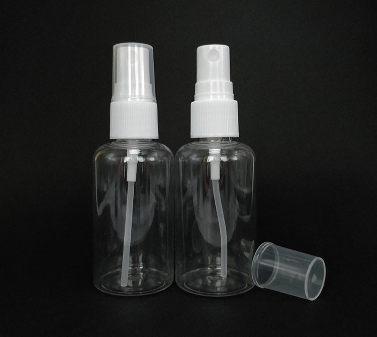 100 ml, 120 ml, 150 ml, 200 ml, 250 ml, 500 ml klare weiß-amberblaue PET-Plastik-Kosmetikflasche