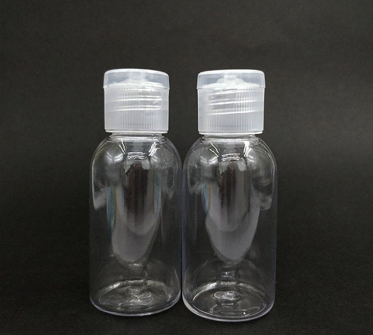 Kostenlose Probe Transparente PET-Plastikflasche mit Flip Cap Leere Flasche mit Flip Cap Flasche mit Flip Cap mit Fabriklieferung