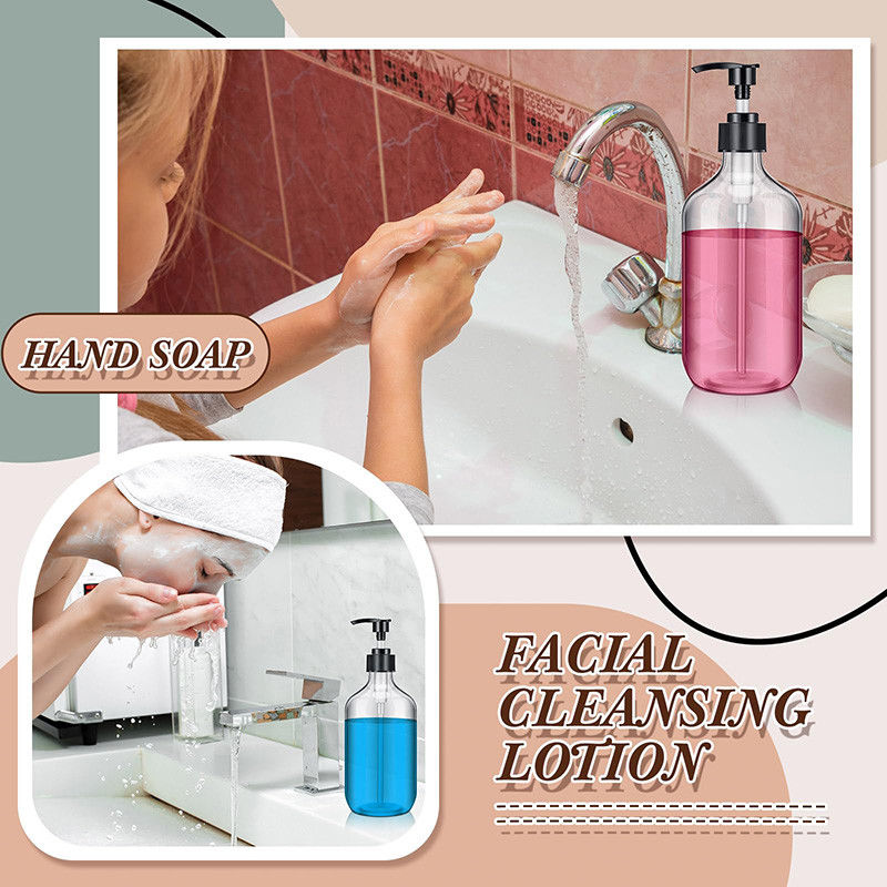 120 ml 250 ml 300 ml 500 ml Plastik-Lotionsflaschen mit Flip-Top-Schluss und langlebige PMMA-Plastikvarianten für Hautpflegeprodukte