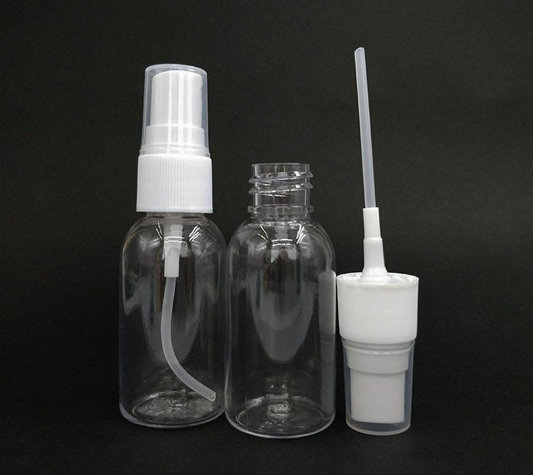 30 ml 50 ml 60 ml 80 ml 100 ml 120 ml 150 ml 200 ml 250 ml 300 ml 360 ml runde PET-Flasche aus Kunststoffnebel