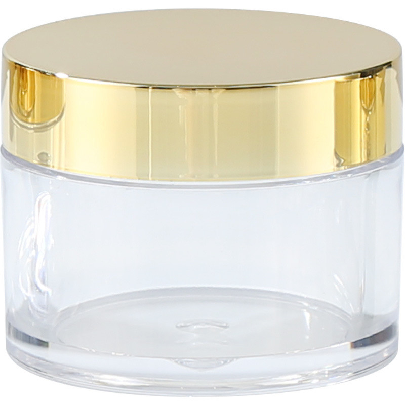 Custom Logo Kosmetikglas mit glatter Oberfläche Transparent Custom Farbe Druckempfindliche Dichtung