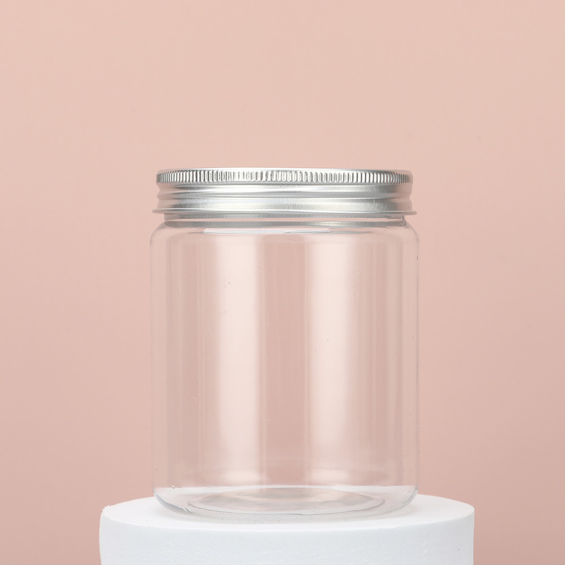 Leerer Plastik-Kosmetikbehälter Runder Körpercreme-Glas 150 g 200 g 250 g 8 oz Haarcreme-Glas