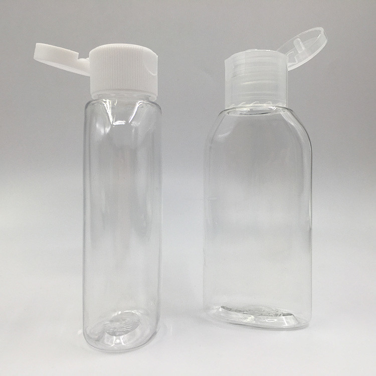 47 mm Durchmesser 25,7 g Runde PET-Pumpenflasche mit 24 mm 410 rosa Schraubkappe für Kosmetika