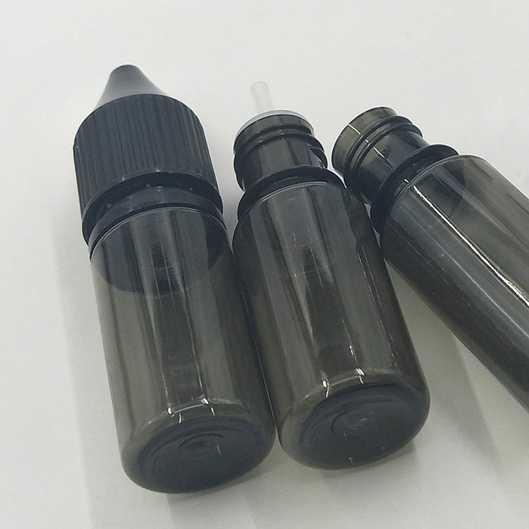 Farbenfrohe, kundenspezifische Druckerei 10 - 100 ml Kindersichere Schraubkappe Durchsichtige runde E-Flaschen