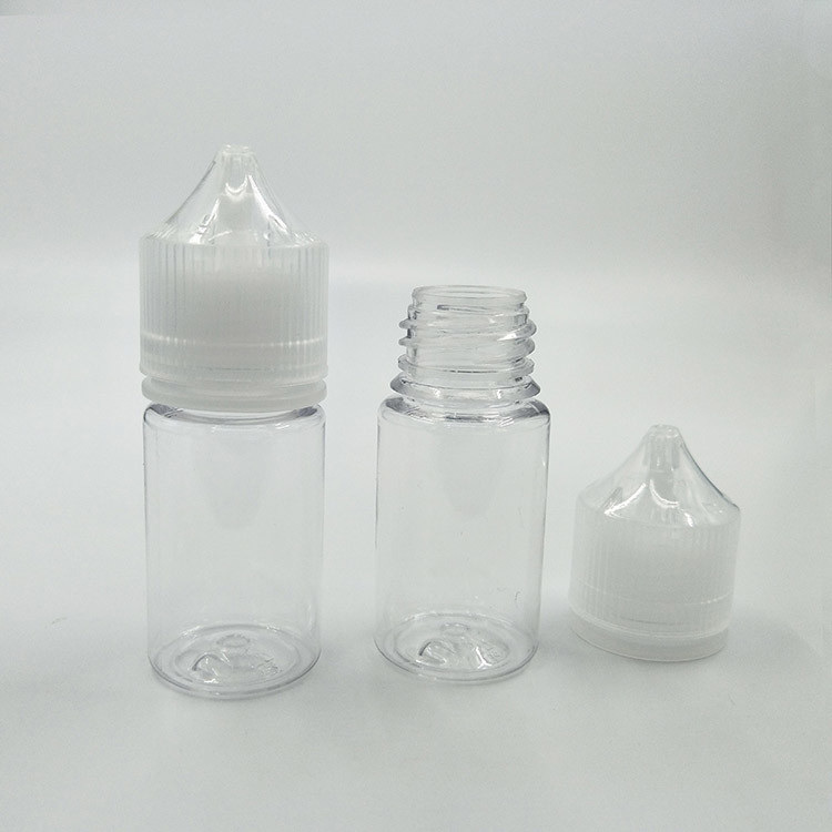 Individuelle 10-100ml Druck PET E Flüssigflasche Runde Schale Durchstechflaschen mit kindsicheren Kappen