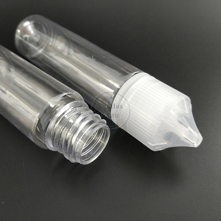 Custom Printing Farbe E Flüssigkeitsflasche für transparente E-Flüssigkeitsgeschäft