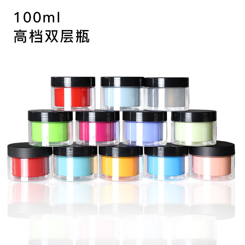 Anpassbares kosmetisches Kunststoffglas in 10 ml, 15 ml, 30 ml, 60 ml, 80 ml, 100 ml, 120 ml, 150 ml Fassungsvermögen für personalisierte Zwecke