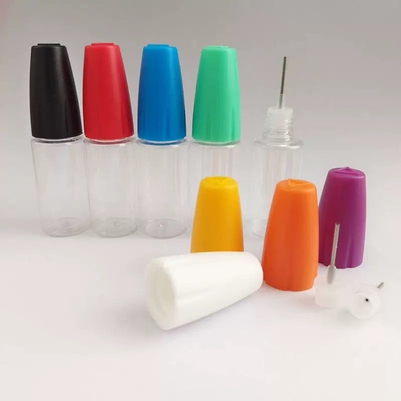 Kindersichere Halse Typ E Flüssigkeitsflasche Aufmachung Farbe und verschiedene Kapazitäten von 10ml 15ml 30ml 40ml 60ml 80ml 100ml