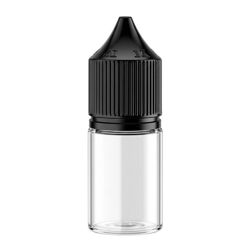 Individuelle E-Liquid-Flasche mit Schraubverschluss, runde Form, bietet sichere Aufbewahrung von Vape-Saft und bequeme Handhabung