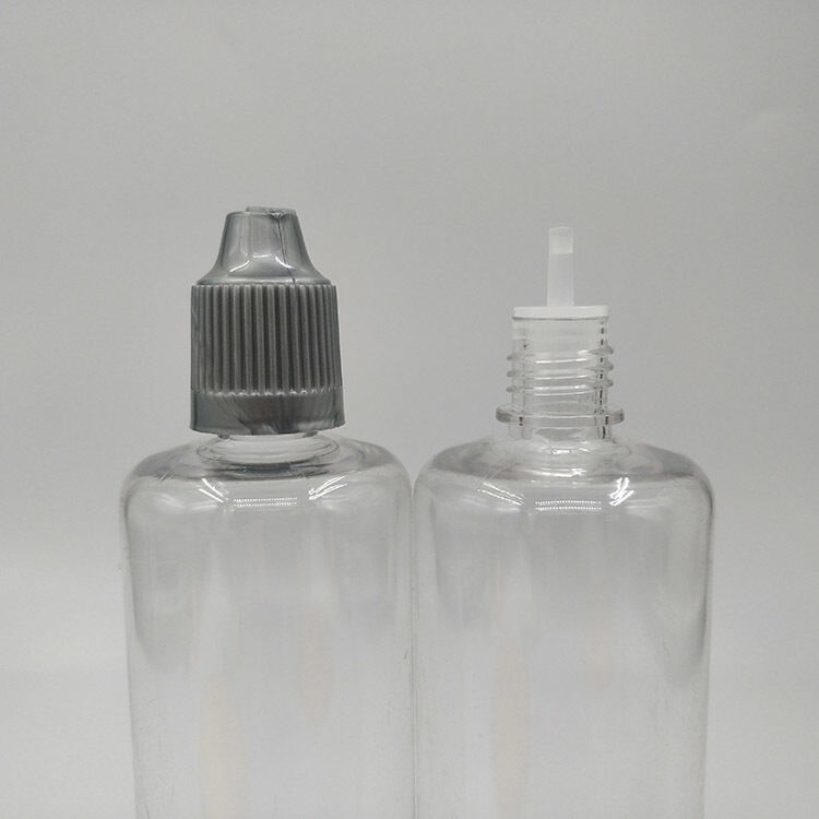 Transparente E-Liquid-Flasche mit individueller Logoanpassung, geeignet für E-Saft-Verpackungen und auslaufsichere Versiegelung