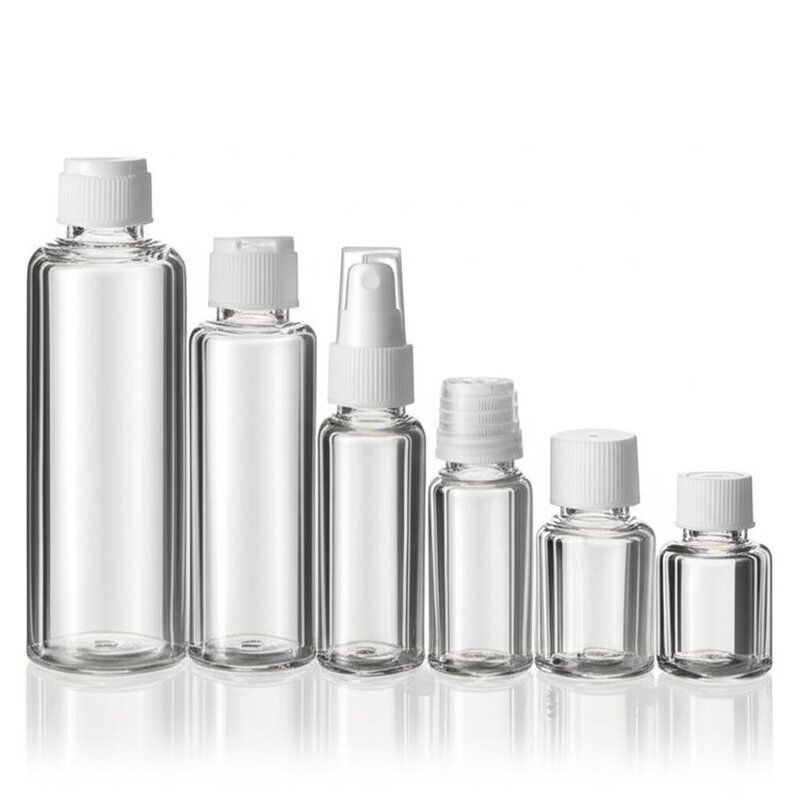 PET E-Liquid Flasche mit Siebdruck-Oberflächenbehandlung, Größen: 10 ml, 15 ml, 30 ml, 40 ml, 60 ml, 80 ml, 100 ml, konzipiert für Flüssigkeitsverpackungen