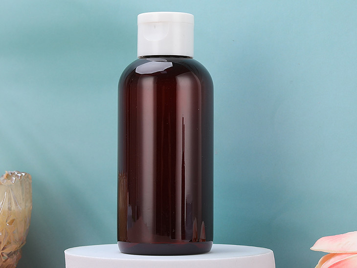 100% NEUES ROHES PET-bernsteinfarbige HAUSTIER Flaschen mit Flip Top Cap For Toner
