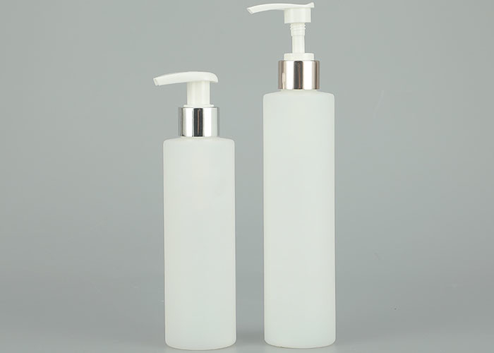leere nachfüllbare Plastikshampooflasche 150ml 200ml   Lotionsflasche mit Gold und silberner Presse-Kappe
