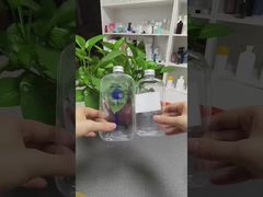 Klare Einweg-Plastik-Saftflaschen zum Herstellen von Saft, Milch und Smoothies mit Deckel