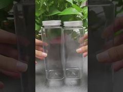 Großhandel quadratische Getränke Milch Saft Tee Getränk Plastikflasche mit Deckel