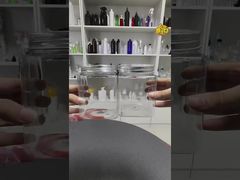 Leere Lagerflaschen Gläser Behälter mit Aluminiumdeckel für die Lagerung von Nüssen