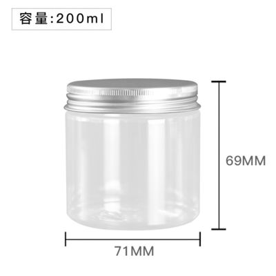 Plastic Jar Containers Capacity 2oz 3oz 4oz 5oz 6oz 7oz 8oz Plastic Lid for Secure and Fresh Storage
