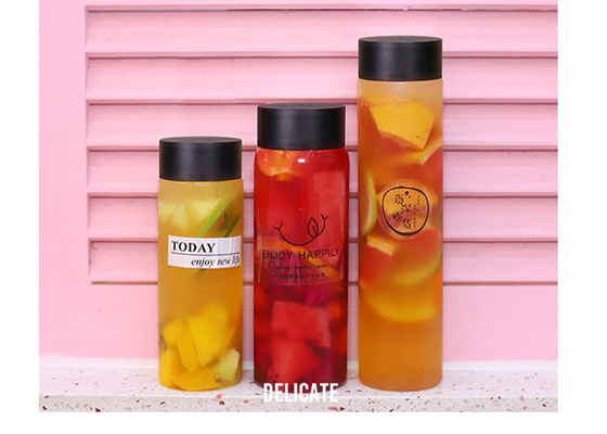 Runden-Juice Milk Tea Bottles Soem-ODM OBM 500ml 550ml 600ml