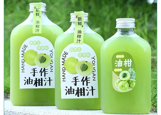 Durchsickern-Beweis-Milch-Tee füllt 350ml 250ml Plastik-Juice Bottles ab